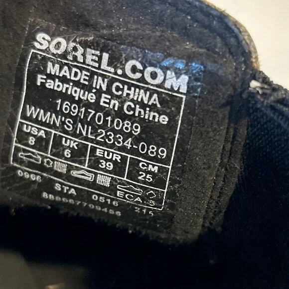 Sorel LEA Wedge WATERPROOF Distressed D/Gray Heel Boot Size 8 $200 - Picture 7 of 7